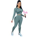 Ensemble de Sport Pantalon & Top - Vert
