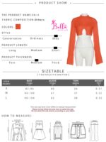 Top crop en tricot - orange – Image 6