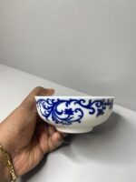 Bol avec arabesque bleu