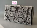Evening bag - argenté noir