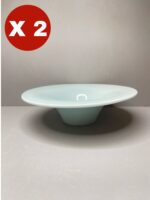 Set Minthy 2 pieces assiettes creuse - Vert menthe