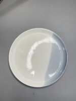 Lot de 3 assiettes à bordures droit - bleu – Image 3
