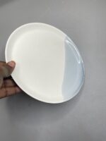 Lot de 3 assiettes à bordures droit - bleu – Image 4