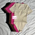 Bodysuit côtelé - beige – Image 4