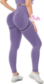 Legging de sport seamless - violet – Image 3