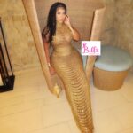 Luxury dress avec strass - doré – Image 3