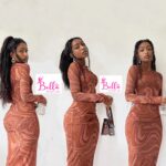 Robe Longue Manche - marron