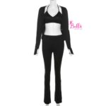 Ensemble 3 pièces pantalon - noir – Image 3