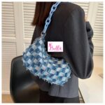 Ensemble en jeans (Bob + Sac + sandales) - bleu – Image 3