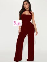 Combinaison bas large - rouge bordeaux