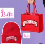Ensemble Mini tote bag & bonnet - rouge