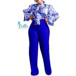 Ensemble pantalon & chemise - bleu – Image 4