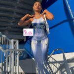 Robe avec motif électrique - bleue multicolore – Image 2