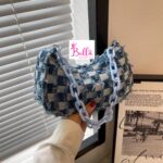 Ensemble en jeans (Bob + Sac + sandales) - bleu – Image 7