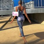 Robe avec motif électrique - bleue multicolore – Image 3