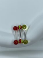 Lot de 3 Piercings Langue Hypoallergénique (acier chirurgical) – Image 3