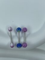 Lot de 3 Piercings Langue Hypoallergénique (acier chirurgical) – Image 3