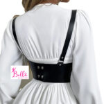 Corset similicuir - Noir – Image 5
