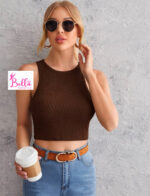 Crop top - marron