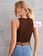 Crop top - marron – Image 5