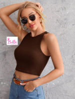 Crop top - marron – Image 2