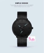 Montre Hannah Martin unisexe - Noire bleue (acier inoxydable) – Image 7