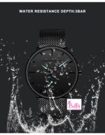Montre Hannah Martin unisexe - Noire bleue (acier inoxydable) – Image 8