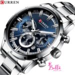 Montre Curren HOMME - Argentée bleue (acier inoxydable) – Image 2