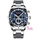 Montre Curren HOMME - Argentée bleue (acier inoxydable) – Image 5