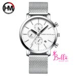 Montre Hannah Martin HOMME - Argentée Blanc (Acier inoxydable)
