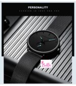 Montre Hannah Martin unisexe - Noire bleue (acier inoxydable) – Image 5