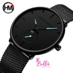 Montre Hannah Martin unisexe - Noire bleue (acier inoxydable) – Image 3