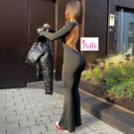 Combinaison longue manche & dos nu - Noire – Image 6