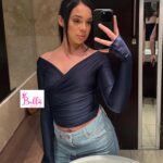Crop top longue manche - noir – Image 3