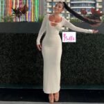 Robe longue manche - blanche