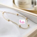 Ensemble collier & bracelet boules (acier au titane 18K) – Image 4