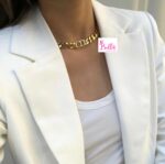 Ensemble collier & bracelet  Christian Dior (acier inoxydable) – Image 5