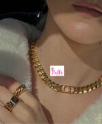 Ensemble collier & bracelet  Christian Dior (acier inoxydable) – Image 7