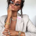 Ensemble collier & bracelet  Christian Dior (acier inoxydable) – Image 4