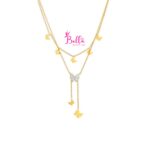 Collier superposé papillons #2 (acier inoxydable) – Image 2