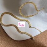Ensemble collier & bracelet (acier au titane)