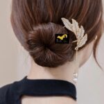 Clip pour cheveux - doré – Image 3