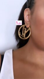 Boucles d’oreilles Louis Vuitton - acier inoxydable (sans boîte) – Image 2