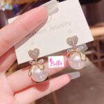 Boucles d’oreilles cœur pendant – Image 2