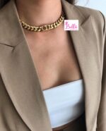 Ensemble collier & bracelet  Christian Dior (acier inoxydable) – Image 2