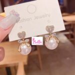Boucles d’oreilles cœur pendant – Image 3