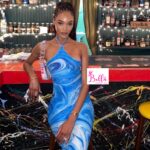 Robe moulante - bleue