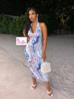 Robe dos nu - blanc bleu – Image 2