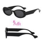 Lunette de soleil - noire ovale – Image 2