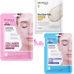Pack de 3 masques visage - Collagène, Acide Hyaluronique, riz